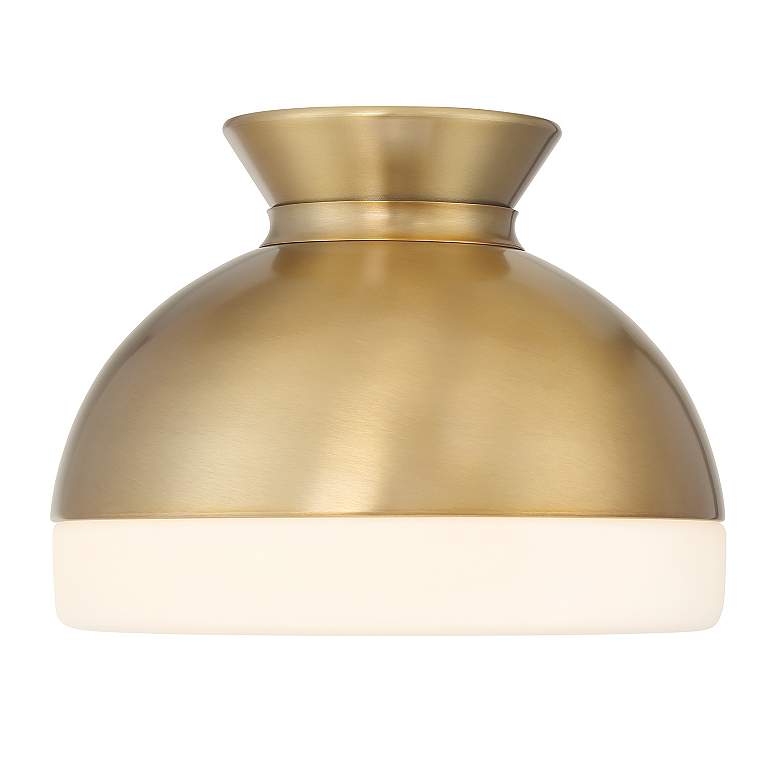 Image 4 Brian Patrick Flynn Gidget 1 Light Vibrant Gold Flush Mount more views