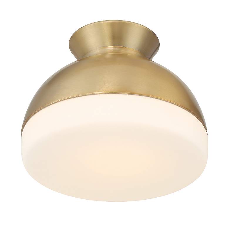 Image 5 Brian Patrick Flynn Gidget 1 Light Vibrant Gold Flush Mount more views
