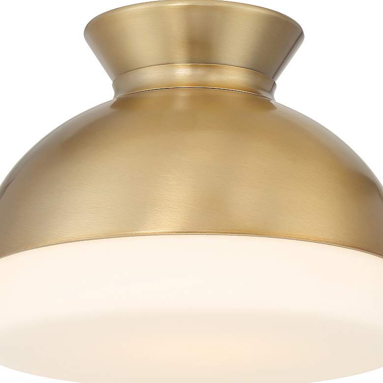 Image 6 Brian Patrick Flynn Gidget 1 Light Vibrant Gold Flush Mount more views