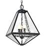1_Brian Patrick Flynn Glacier 21"H Black Outdoor Hanging Light