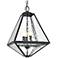 Brian Patrick Flynn Glacier 21"H Black Outdoor Hanging Light