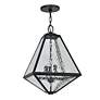 2_Brian Patrick Flynn Glacier 21"H Black Outdoor Hanging Light more views