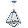 3_Brian Patrick Flynn Glacier 21"H Black Outdoor Hanging Light more views