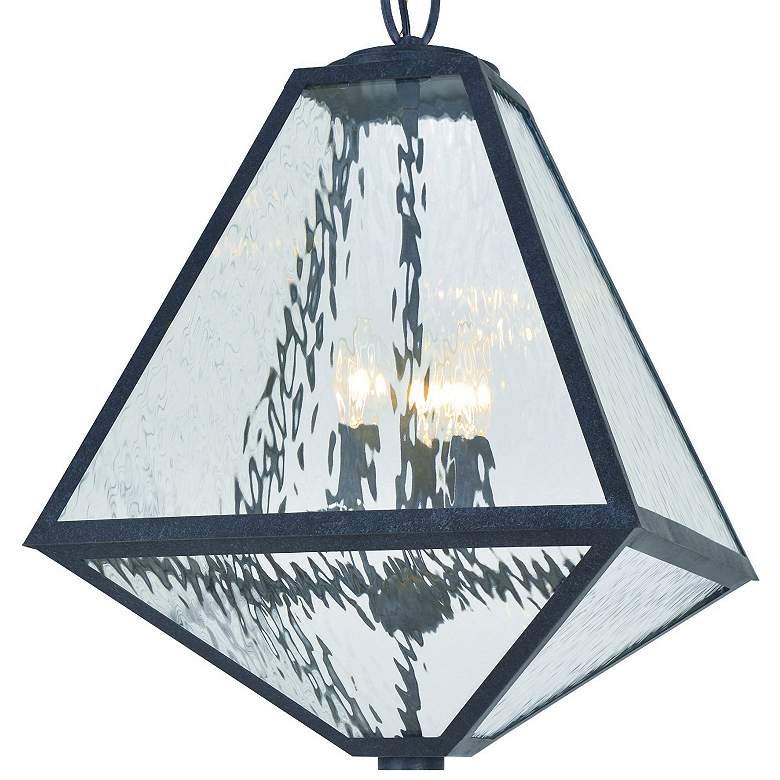 Image 4 Brian Patrick Flynn Glacier 21"H Black Outdoor Hanging Light more views
