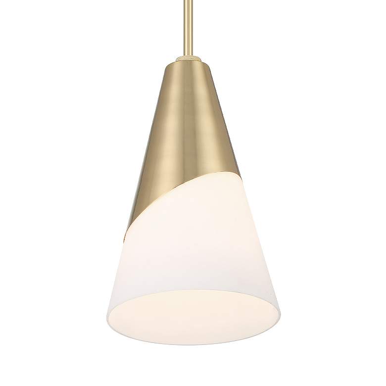 Image 6 Brian Patrick Flynn Tori 1 Light Vibrant Gold Pendant more views