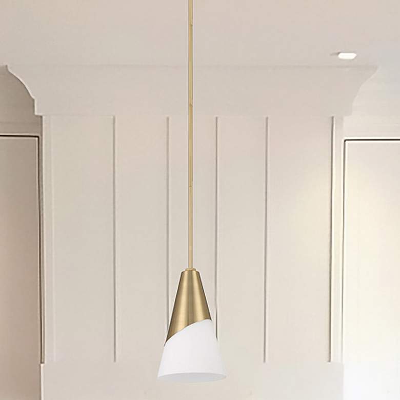 Image 7 Brian Patrick Flynn Tori 1 Light Vibrant Gold Pendant more views