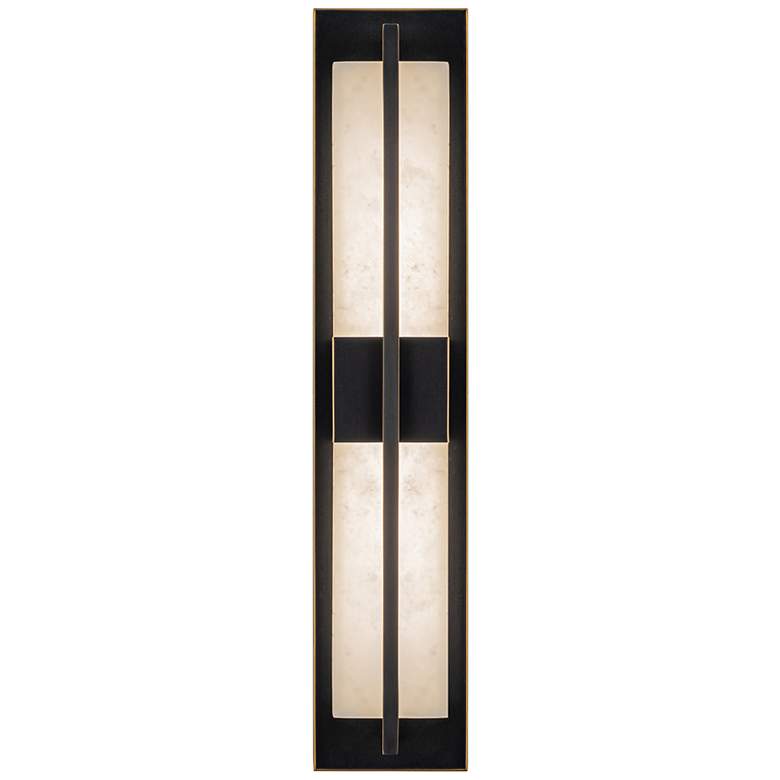 Image 6 Briana 23.6" High Bronze Wall Sconce w/ Alabaster Shade more views
