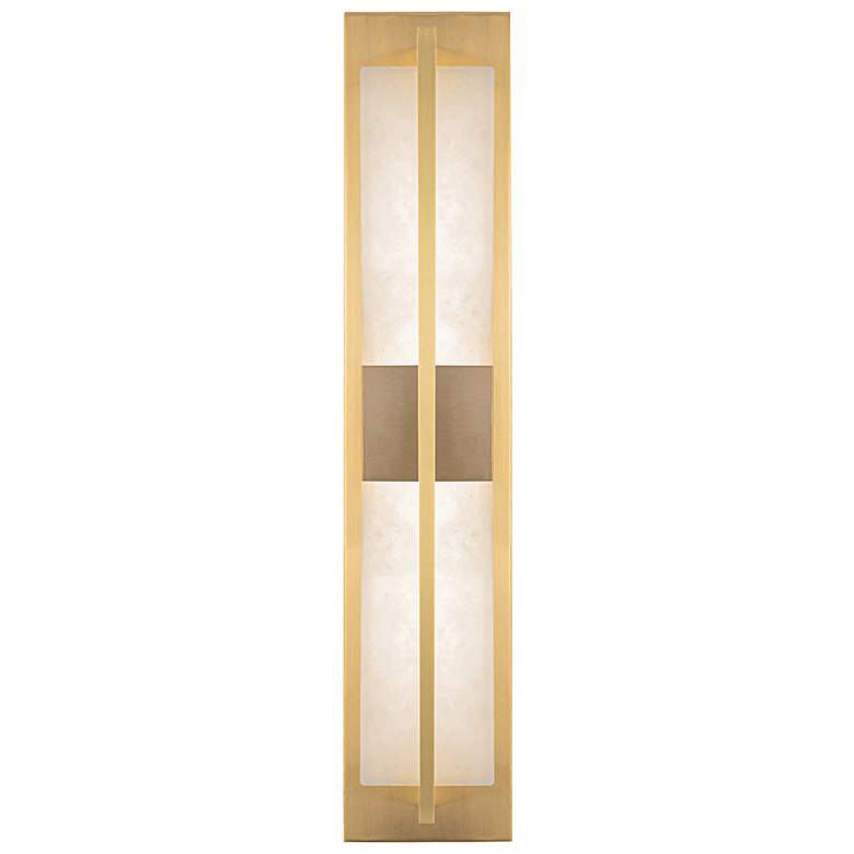 Image 6 Briana 23.6" High Brushed Brass Wall Sconce w/ Alabaster Shade more views