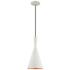 Brianna 7 1/4" Wide White Double Cone Mini Pendant