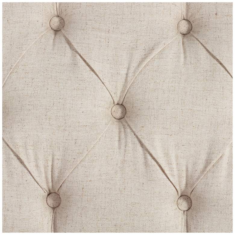 Image 5 Brianna 88 1/2" Wide Tufted Beige Linen Upholstered Sofa more views