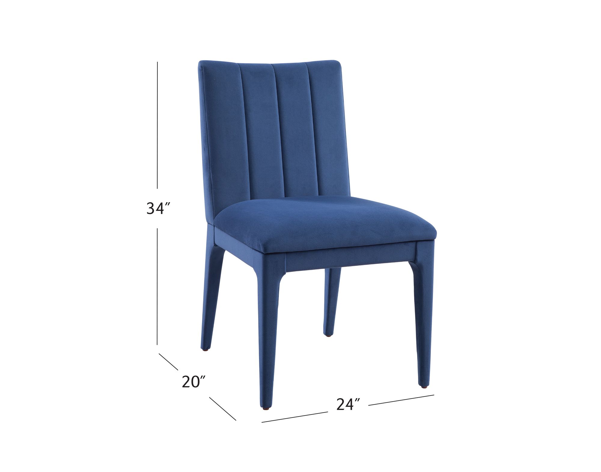 Image 6 Brianne 20" Blue Dining Chair more views