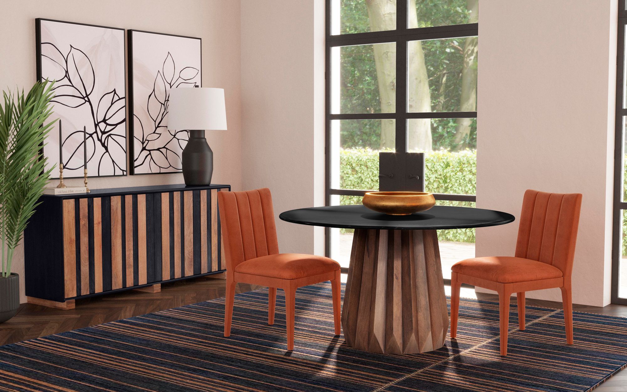 Image 4 Brianne 20" Orange Dining Chair more views