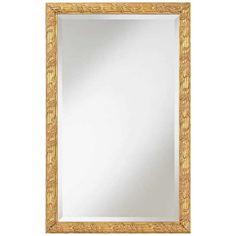 Image 1 Brianne Gold Leaf 20 3/4 inch x 32 3/4 inch Wall Mirror