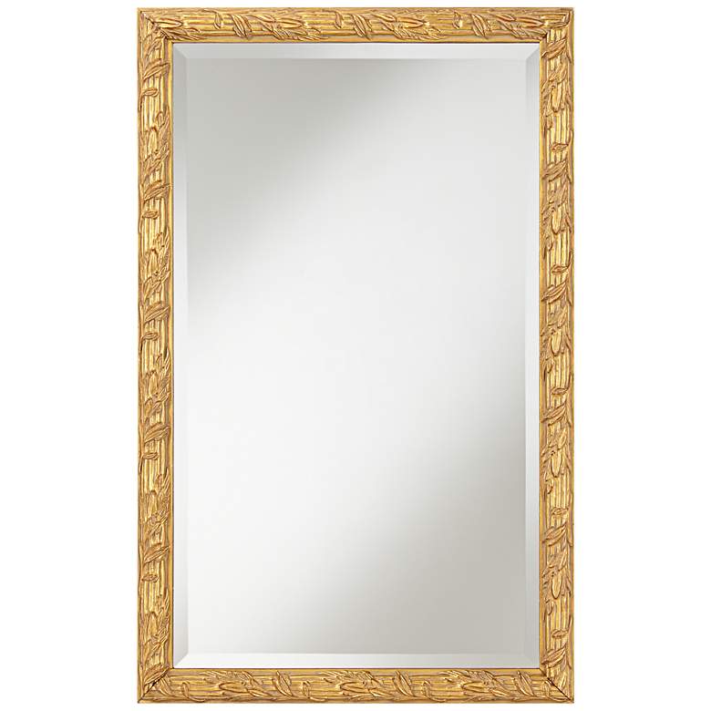 Image 1 Brianne Gold Leaf 20 3/4" x 32 3/4" Wall Mirror