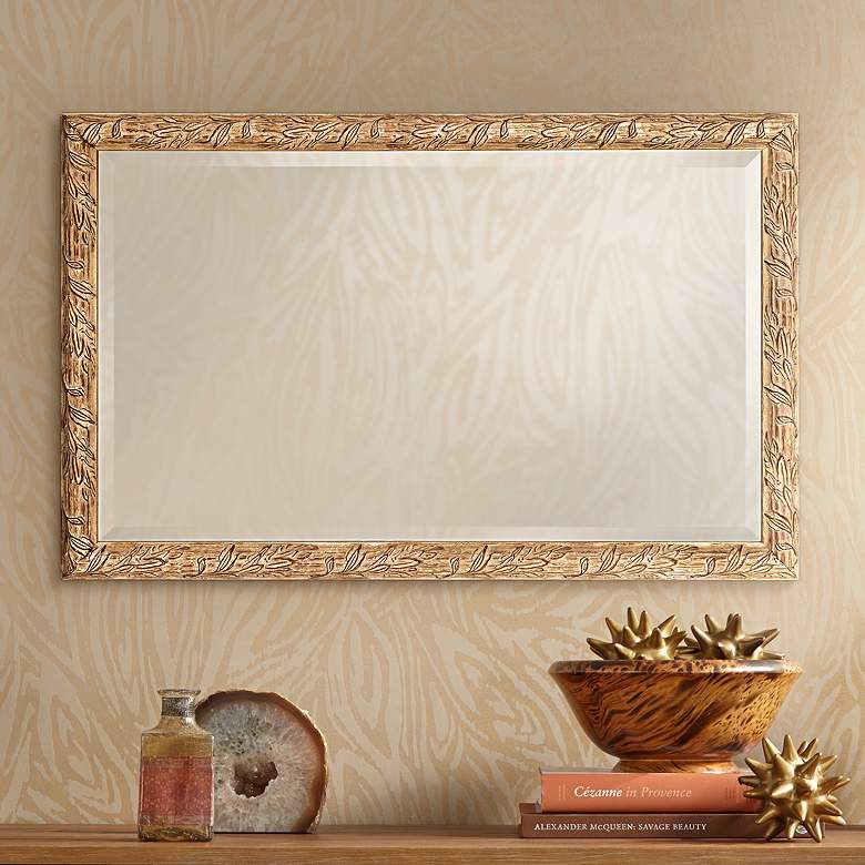 Image 1 Brianne Silver Leaf 20 3/4 inch x 32 3/4 inch Wall Mirror