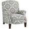 Brianne Twilight Patterned Fabric Pushback Recliner