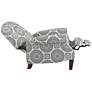 Brianne Twilight Patterned Fabric Pushback Recliner