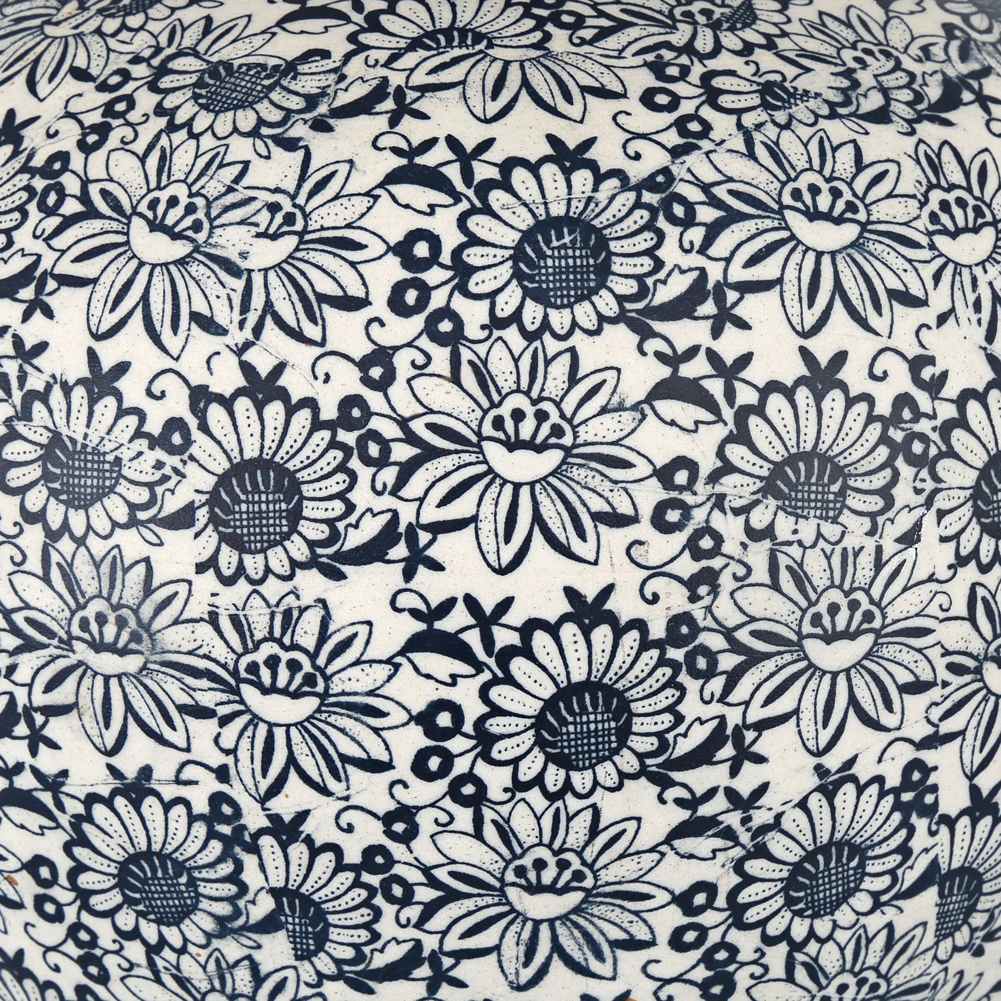 Image 7 Briar 15"H Blue and White Ceramic Flower Design Living Room Table Lamp more views