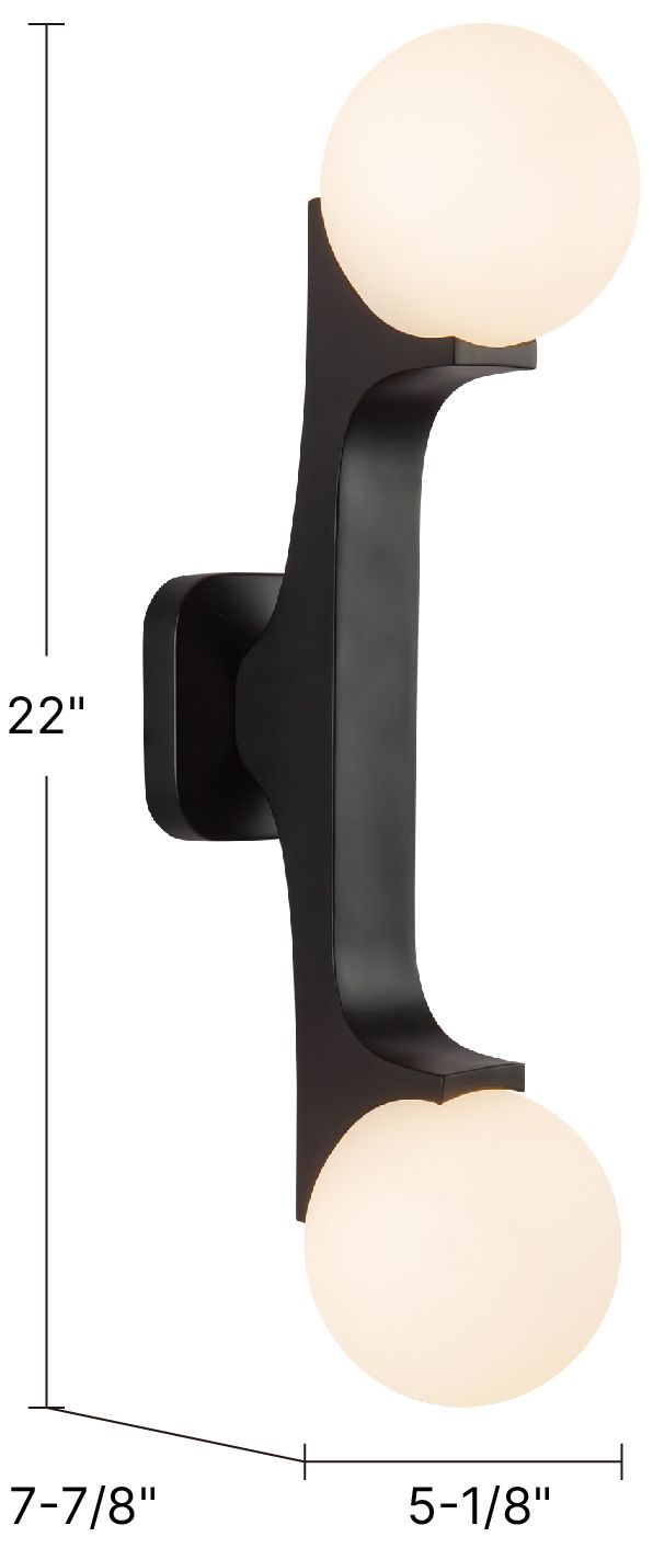Image 7 Briar 22-in Urban Bronze Wall/Vanity Light more views