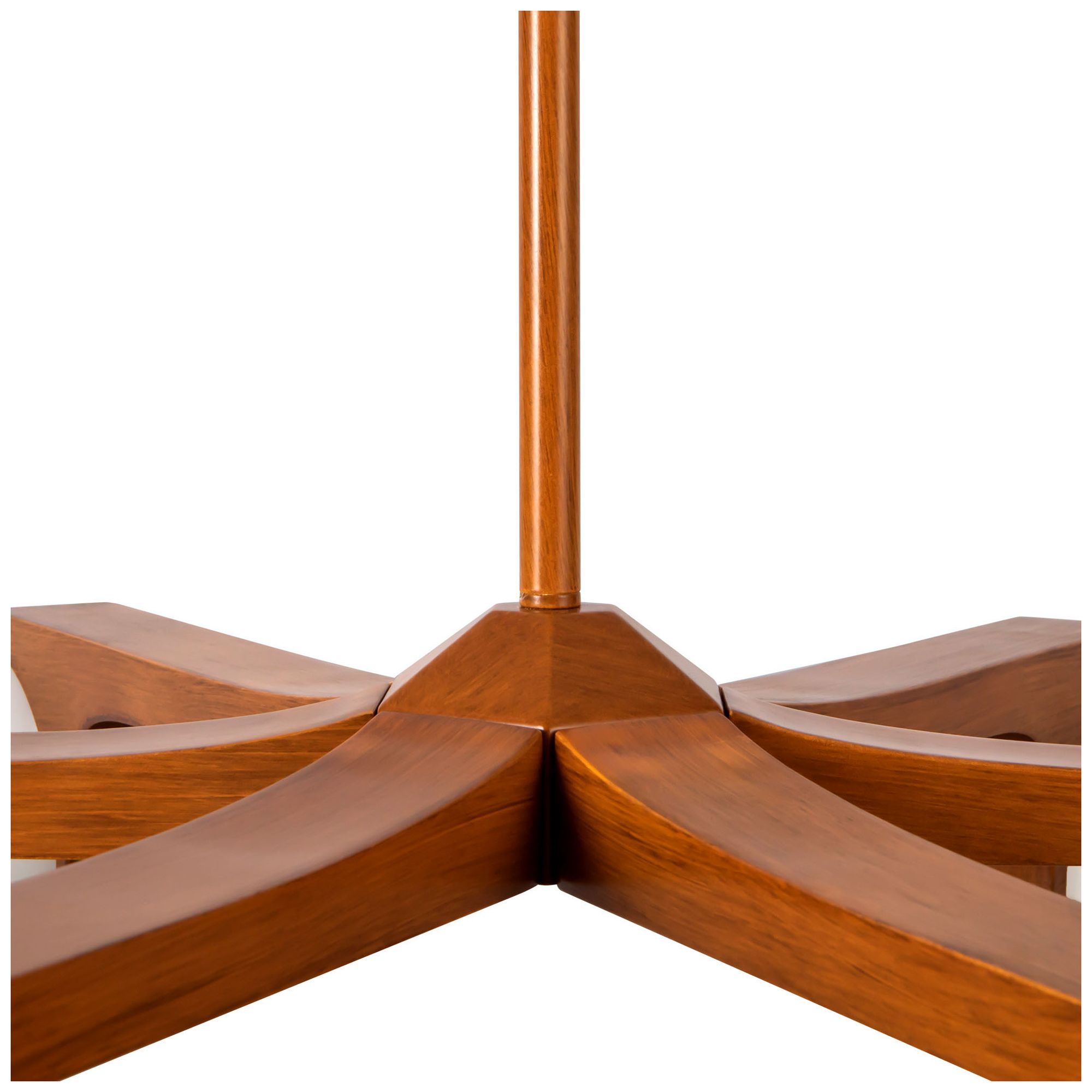 Image 5 Briar 37-in Teak Brown Chandelier with Opal Glass more views