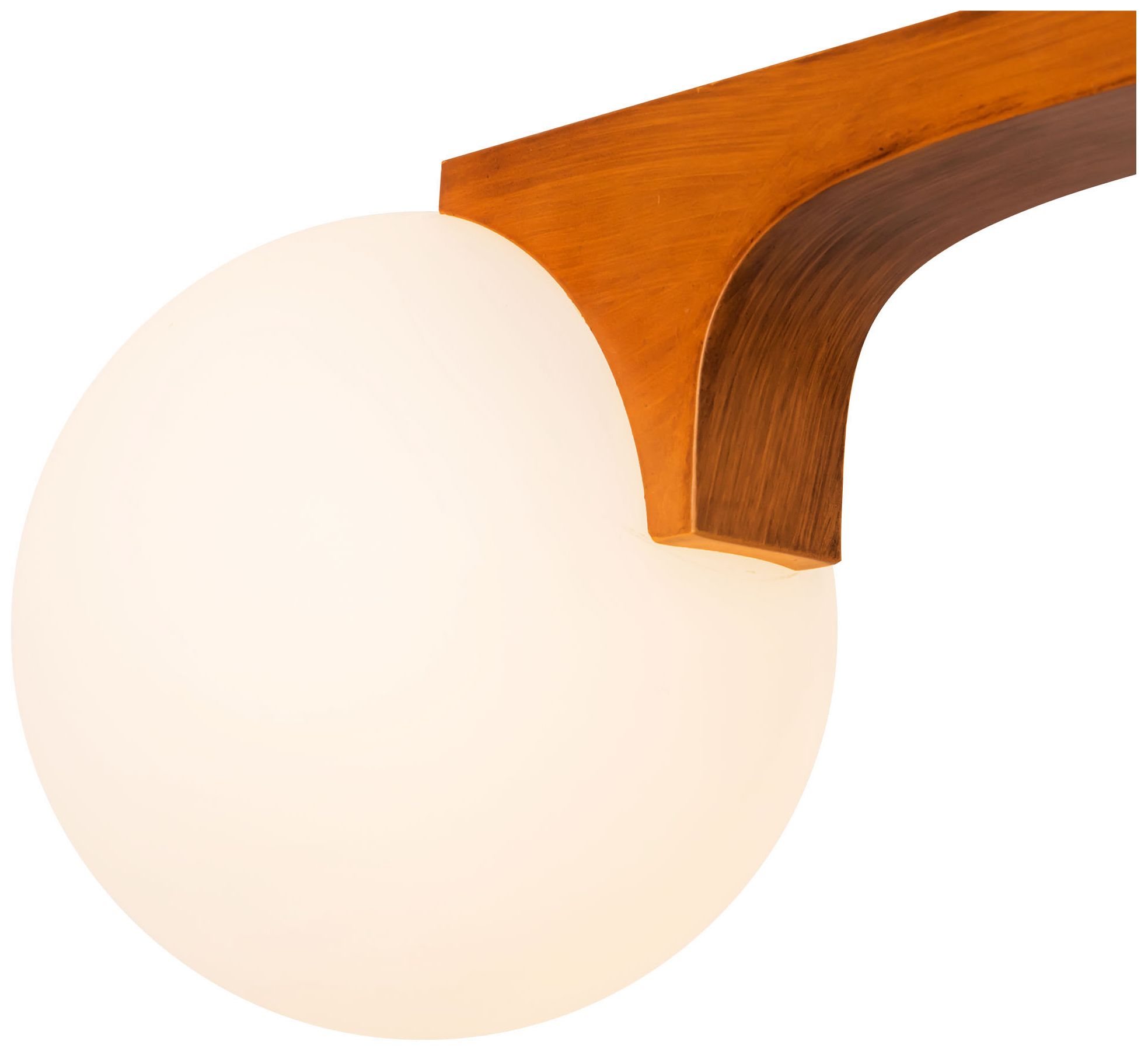 Image 3 Briar 47-in Teak Brown Linear Pendant more views