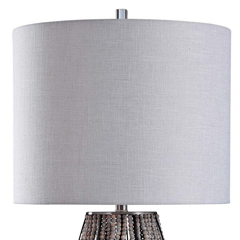 Image 2 Briar Table Lamp - Natural Finish With Crystal Base - Hardback Shade more views