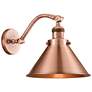 Briarcliff 10 1/2" High Antique Copper Wall Sconce