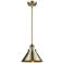Briarcliff 10" Antique Brass Mini Pendant