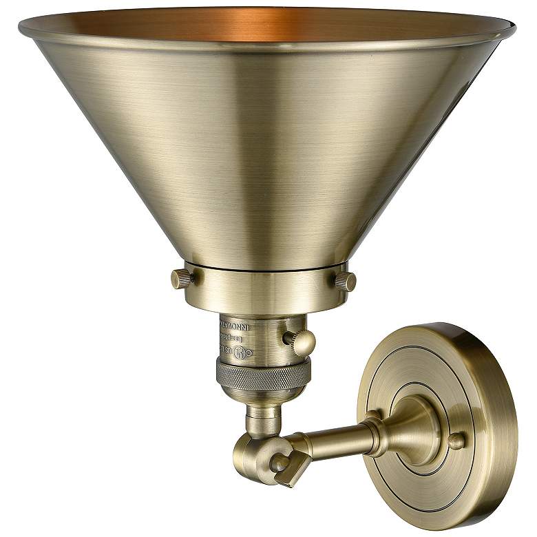 Image 2 Briarcliff 10" Antique Brass Sconce more views