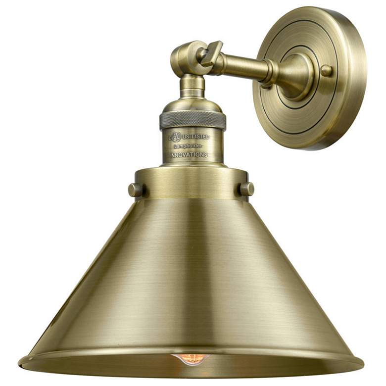 Image 1 Briarcliff 10" Antique Brass Sconce