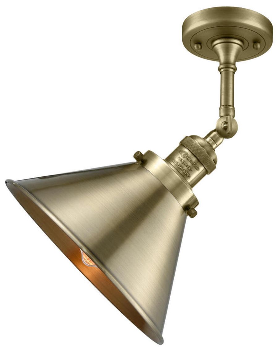 Image 5 Briarcliff 10" Antique Brass Sconce more views