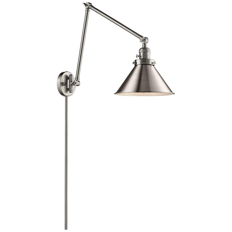 Image 1 Briarcliff 10" Brushed Nickel LED Double Swing Arm