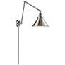 Briarcliff 10" Brushed Nickel LED Double Swing Arm