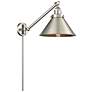 Briarcliff 10" Brushed Satin Nickel LED Swing Arm With Brushed Nickel 