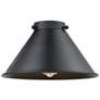 4_Briarcliff 10" LED Sconce - Black Brass Finish - Matte Black Shade more views