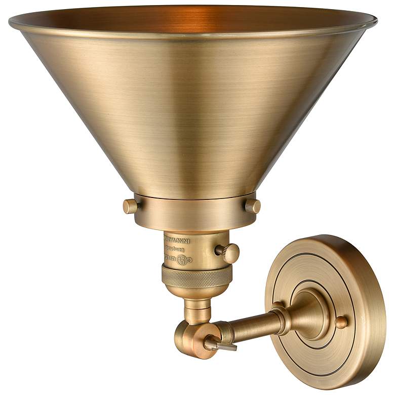 Image 3 Briarcliff 10 inch LED Sconce - Brass Finish - Brass Shade more views