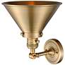 Briarcliff 10" LED Sconce - Brass Finish - Brass Shade