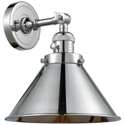 Briarcliff 10" LED Sconce - Chrome Finish - Chrome Shade