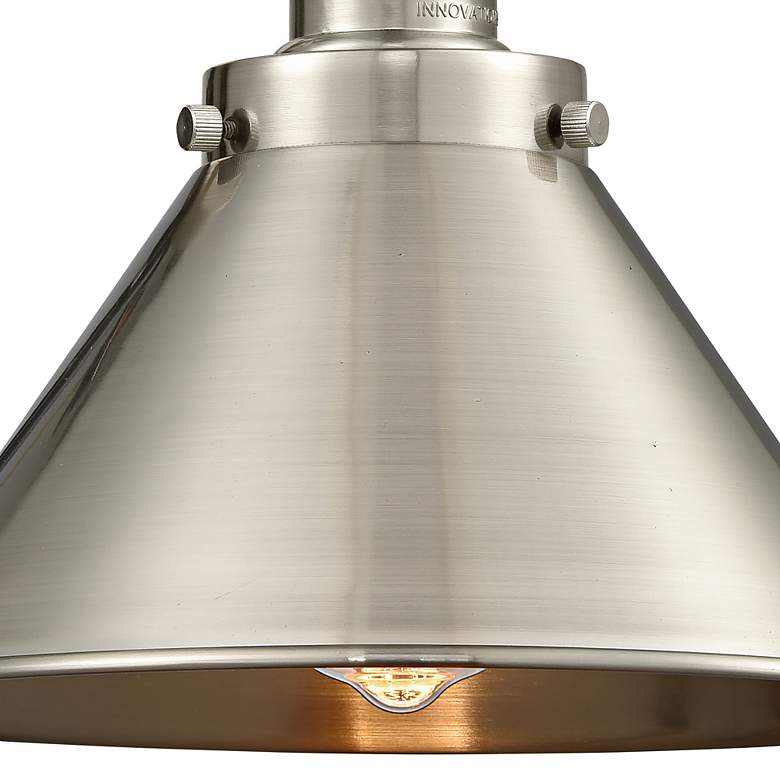Image 2 Briarcliff 10" LED Sconce - Nickel Finish - Nickel Shade more views