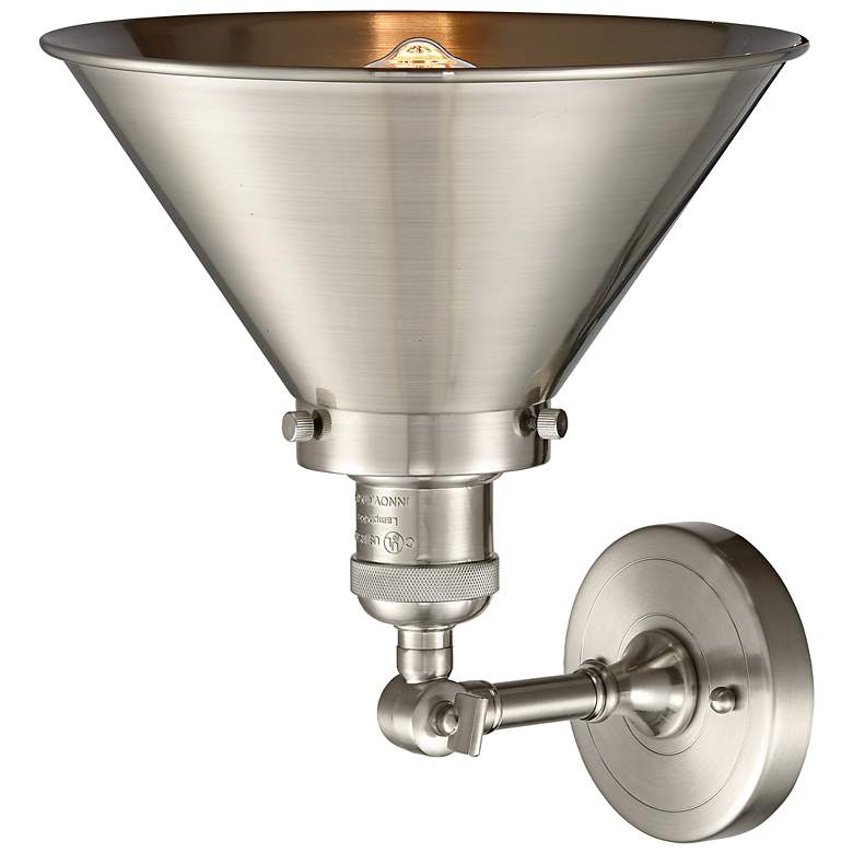Image 3 Briarcliff 10" LED Sconce - Nickel Finish - Nickel Shade more views