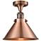 Briarcliff  10" LED Semi-Flush Mount - Antique Copper - Antique Copper