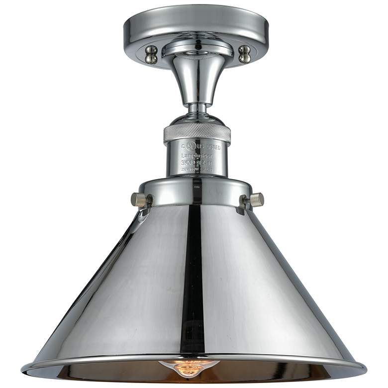 Image 1 Briarcliff 10" Polished Chrome Semi Flush Mount