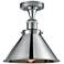 Briarcliff 10" Polished Chrome Semi Flush Mount