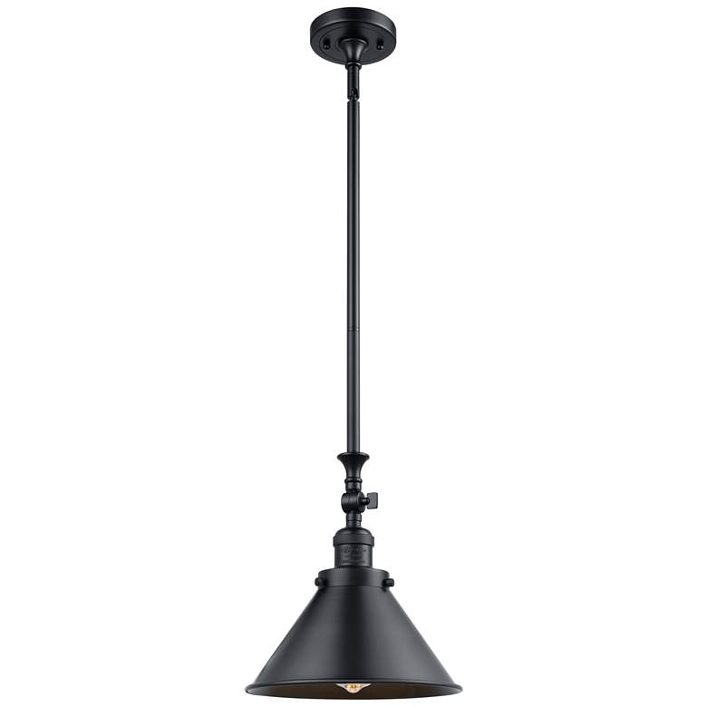 Image 1 Briarcliff 10" Stem Hung LED Mini Pendant - Matte Black - Matte Black