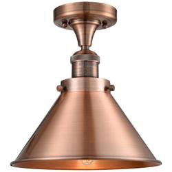 Briarcliff 10" Wide Antique Copper LED Ceiling Light