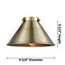 3_Briarcliff 10" Wide Antique Copper LED Mini Pendant more views