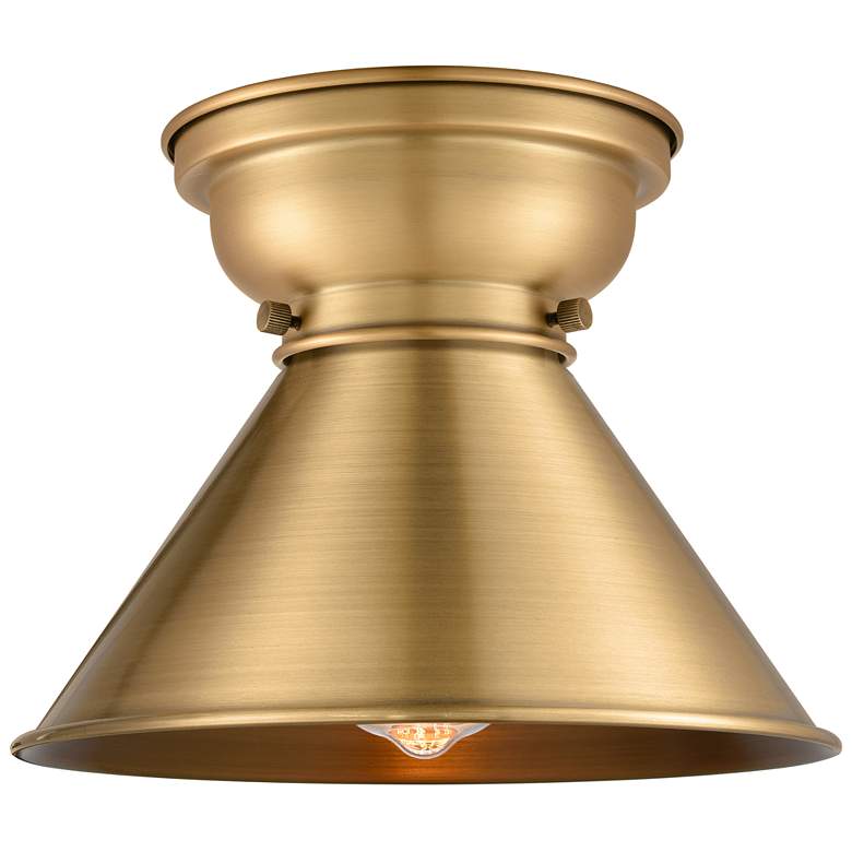 Image 1 Briarcliff 10" Wide Brushed Brass Ceiling Light