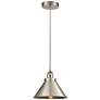 Briarcliff 10" Wide Brushed Satin Nickel Mini Pendant