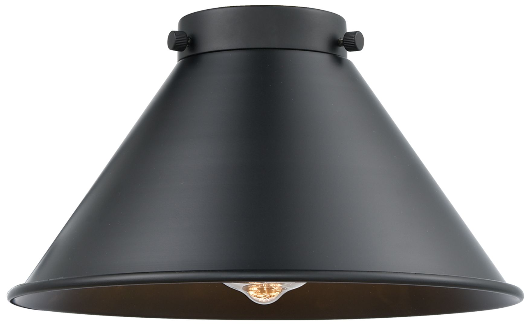 Image 4 Briarcliff 10"W Polished Chrome Mini Pendant w/ Black Shade more views