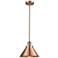 Briarcliff 10" LED Mini Pendant - Antique Copper - Antique Copper Shade